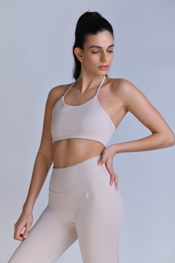 טופ ספורט קשירה - ורוד ניוד