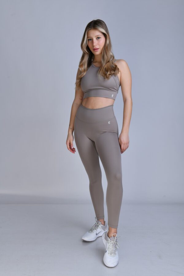 סט - טייץ + דאבל טופ איקס - כאמל