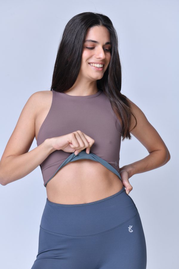 טופ 2TOP - ירוק/חום