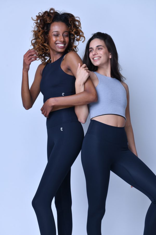 טופ 2TOP - שחור/אפור